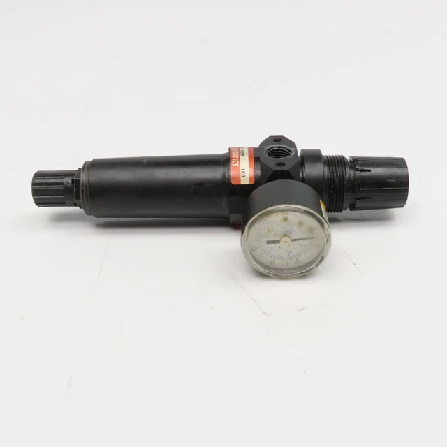 Numatics P12B-02M 1/4" NPT Inline Air Pressure Filter Regulator