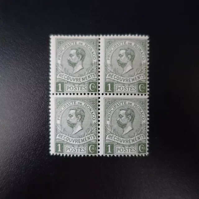 Monaco Timbre Taxe N°8 Bloc De 4 Neuf ** Mnh (Adherence)