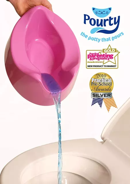 Pourty Easy-to-Pour Potty, Pink 3