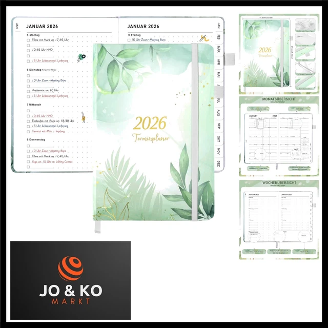 Rileys Terminplaner 2026, Studienplaner, Wochenplaner, eleganter Terminkalender 2026, Planer mit Registertabs, Notizseiten, Schulplaner, Buchkalender & Jahreskalender (Klobig, Rosa, 20 x 15 cm) | Flexible cover, note pages, planner for school and work Rileys Terminplaner 2026, Studienplaner, Wochenplaner, eleganter Terminkalender 2026, Planer mit Registertabs, Notizseiten, Schulplaner, Buchkalender & Jahreskalender (Klobig, Rosa, 20 x 15 cm) | Flexible cover, note pages, planner for school and work