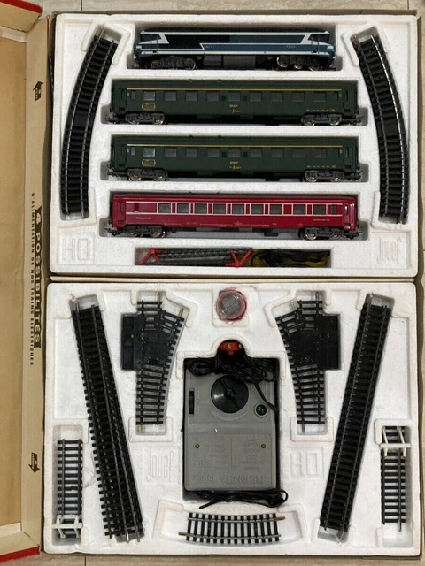 Coffret ho jouef electric traffic loco 708 + 2 citerne + tombereau en boite - Modélisme