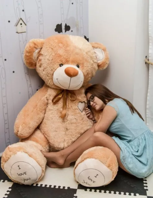 XXL Riesen Teddy 200cm " I LOVE YOU "  | Premium Teddybär Plüschtier Geschenk