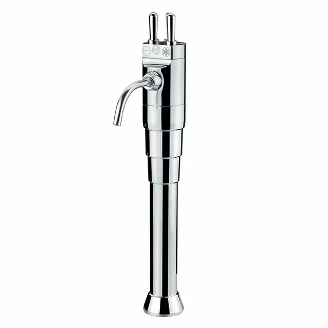 Aqua-Säule "Xenia" verchr. 3-leitig m. Hebel, still un- und gekühlt, CO² gekühlt
