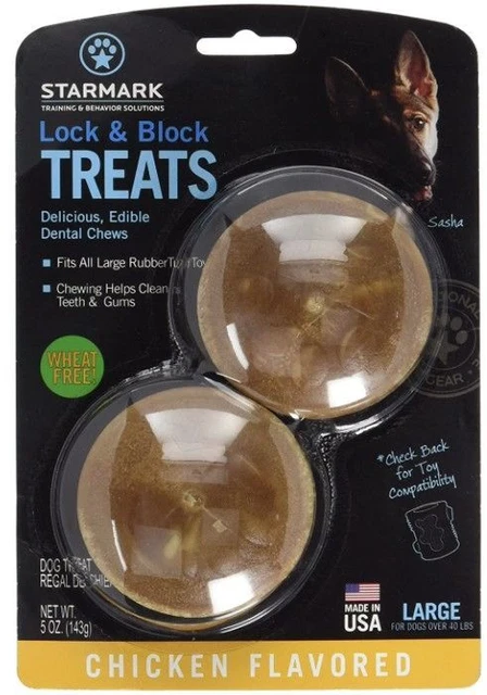 Starmark Cerradura Y Bloque Delicias Pollo Sabor Grande, 1 Count