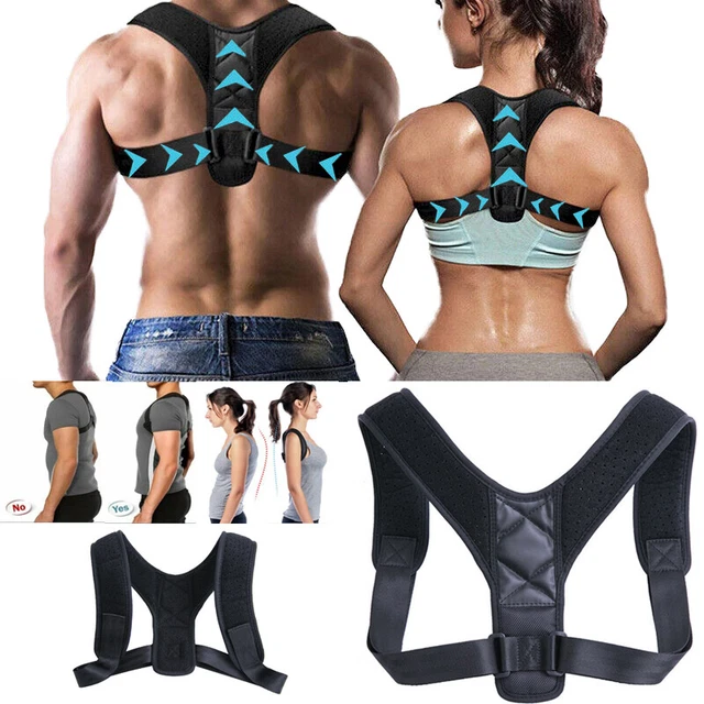 Adjustable Posture Corrector Back Shoulder Support Brace Clavicle Belt Men Women