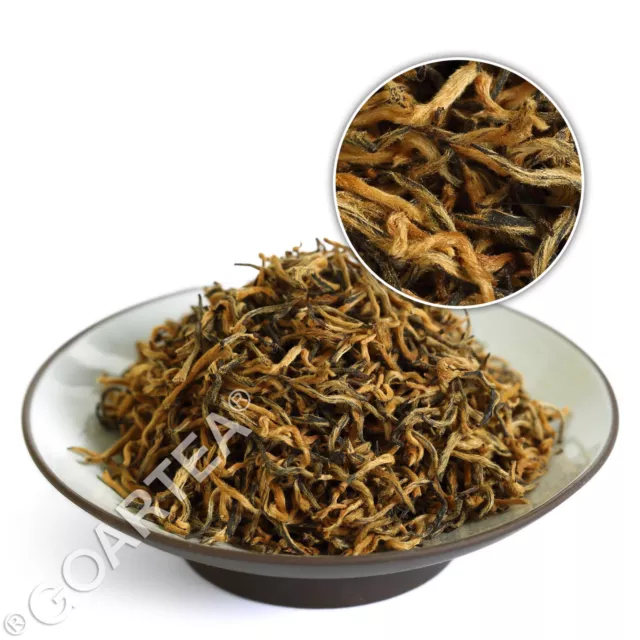 GOARTEA Supreme Organic Golden Buds Jinjunmei Junmee Eyebrow Chinese Black Tea