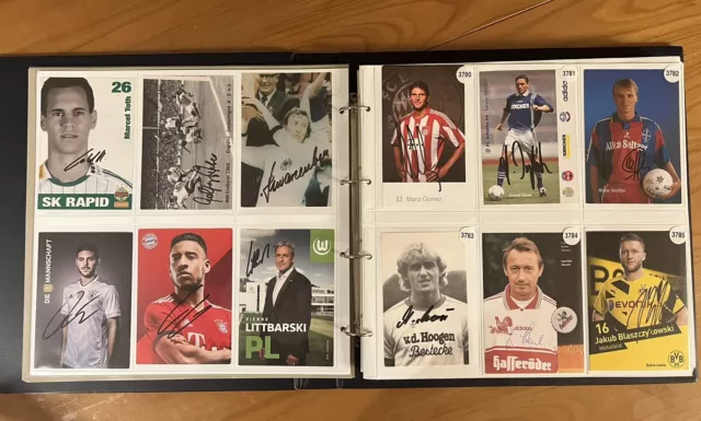 Konvolut 400 AK Original Signiert DFB BVB FCB S04 1.FC Köln Autogrammsammlung