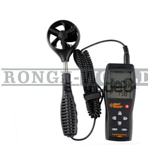 NEW AS856 Smart Sensor Air-flow Anemometer 0.3~45m/s with USB #D2