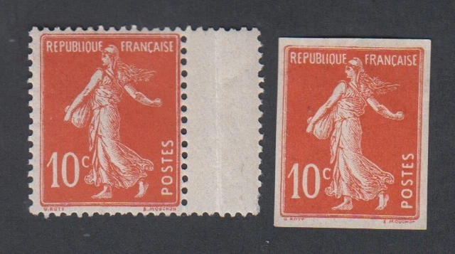 FRANCE STAMP YVERT N° 831  CENTENAIRE DU TIMBRE 25F BLEU NON DENTELE