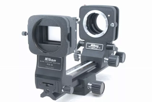 Exc++ Nikon PB-6 Bellows Focusing Attachment w/Slide Copying Adapter PS-6 *KWM4