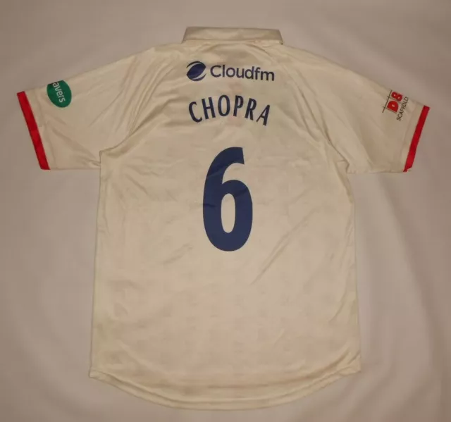 NEW CRICKET SHIRT SURRIDGE ESSEX EAGLES - CHOPRA #6 (L) Jersey Trikot Beige