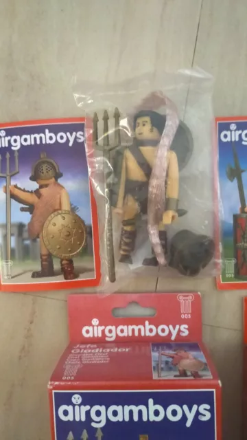 Lote 3 Airgamboys ,En Sus Cajas Julio Cesar, Centurión,Jefe Gladiator  .Nuevos. 3