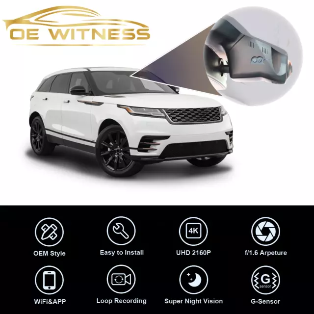 OE Witness 4K Ultra HD Plug & Play Dash Cam vorne für Range Rover Velar/Evoque