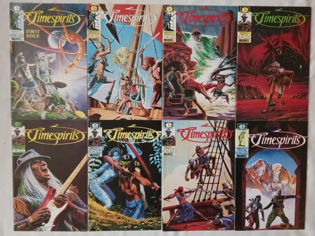 Timespirits #1-8 Full Set (1985 Marvel/Epic Comics) VF+ or better