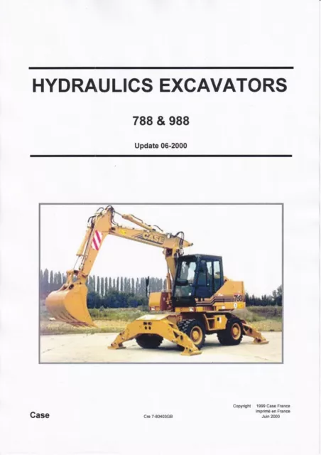Case 788, 988 - Service Manual - Reparaturhandbuch  auf Papier