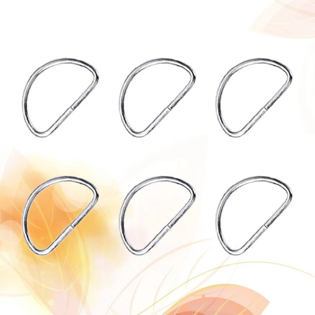 20 PIEZAS Bolsas Semicirculares D Remolque Accesorios Collares Perro Anillos Acero