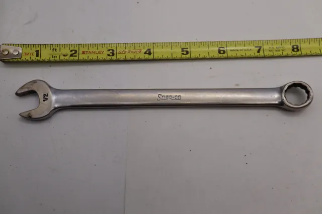 Snap-on 1/2" Combination Wrench OEX16 Vintage USA free ship USA