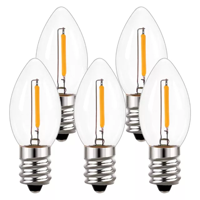 6 pièces ampoule E12 lampe à incandescence 220v 10w C7 Tip Bulle