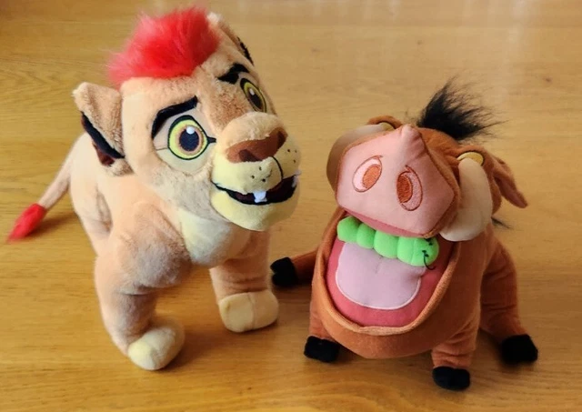 DISNEY KION & Pumbaa Lion King Talking Animated Plush Stuffed Animal