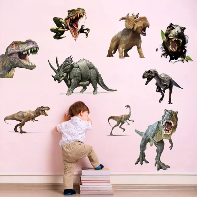 Vari adesivi da parete dinosauro stanza bambini decorazione parete tirannosaurus PVC decorazione parete