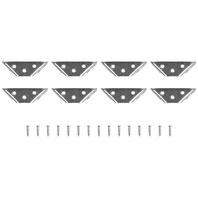 20PCS Stainless Steel Triangle Brackets Rust Resistant Corner Supports