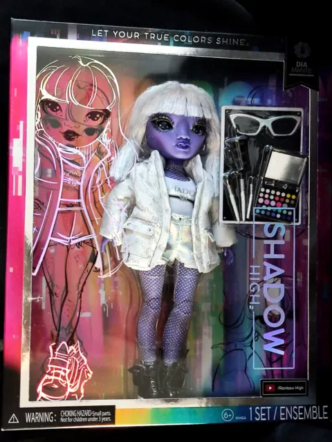 Rainbow High Shadow High Dia Mante Fashion Doll Serie 2 lilaweiss Neu Mode Puppe