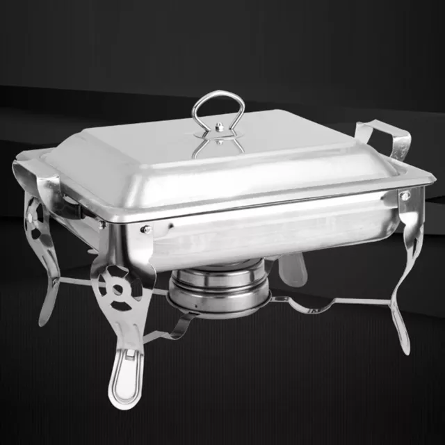 6L Chafer Chafing Dish Set Stainless Steel Catering Party Food Warmer Square Pan