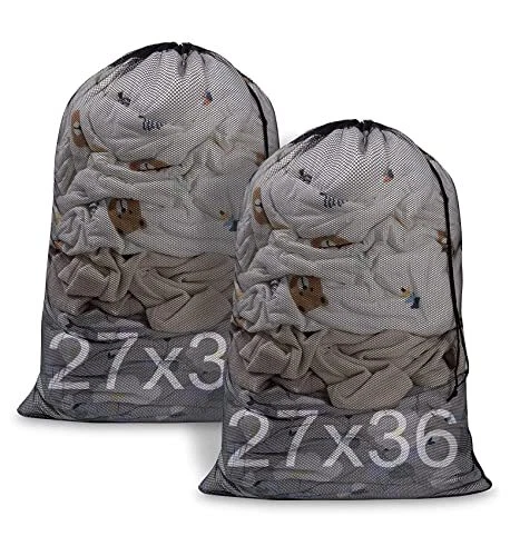 Mesh Laundry Bag27×36Inch Large Laundry Bags with Drawstring Laundry Hamper L...
