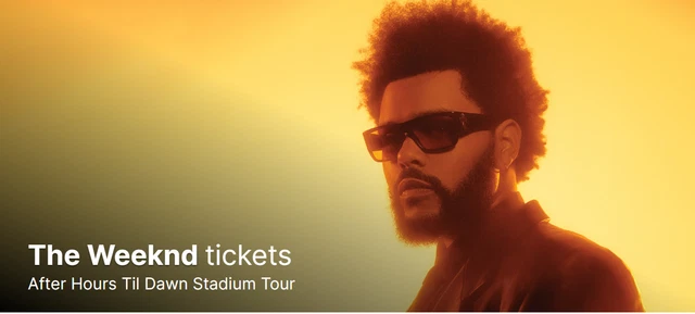The Weeknd Concert Tickets Mon 27 November Sydney GA