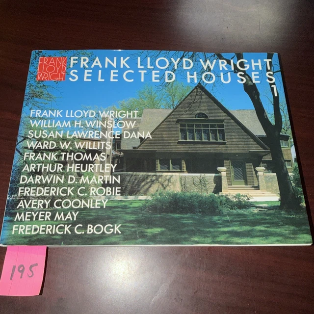 FRANK LLOYD WRIGHT Selected Houses Vol. 3 $55.42 - PicClick CA