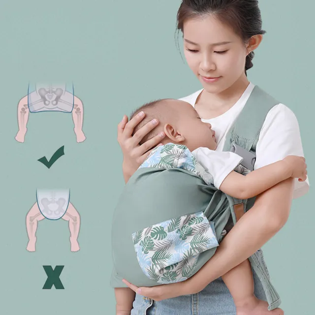 Baby Wrap Carrier Ergonomics Labor-saving Newborn Baby Feeding Sling Holder with 3