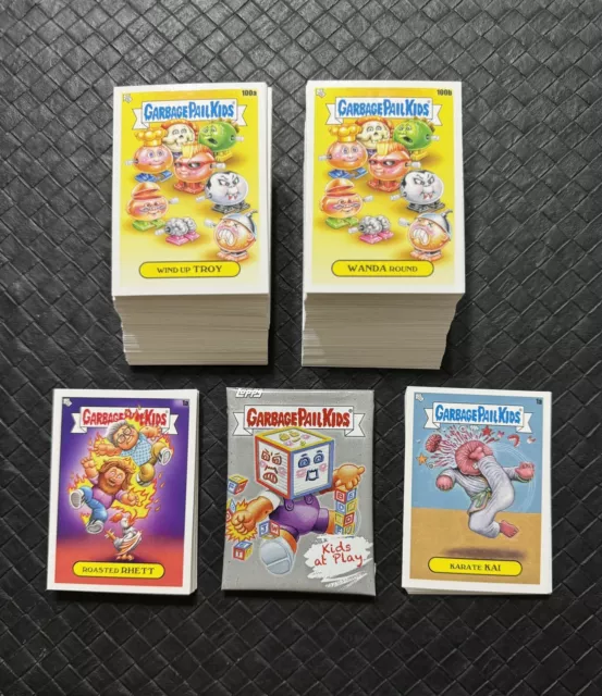 2024 GARBAGE PAIL KIDS AT PLAY 230-CARD MASTER SET BASE PHYSICAL INFlUENCERS