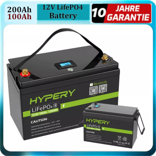 0% MwSt 12V 150Ah 200Ah Lithium Batterie LiFePO4 Akku BMS Solarbatterie Boot RV