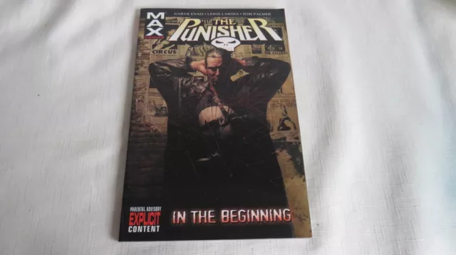 The Punisher Vol. 1: In The Beginning Tpb Marvel Max Graphic Novel - Garth Ennis