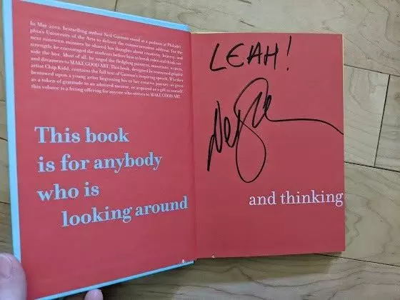 Signed by Neil! Make Good Art by Neil Gaiman 2013 Hardcover 1st Edition Signed by Neil! Make Good Art by Neil Gaiman 2013 Hardcover 1st Edition