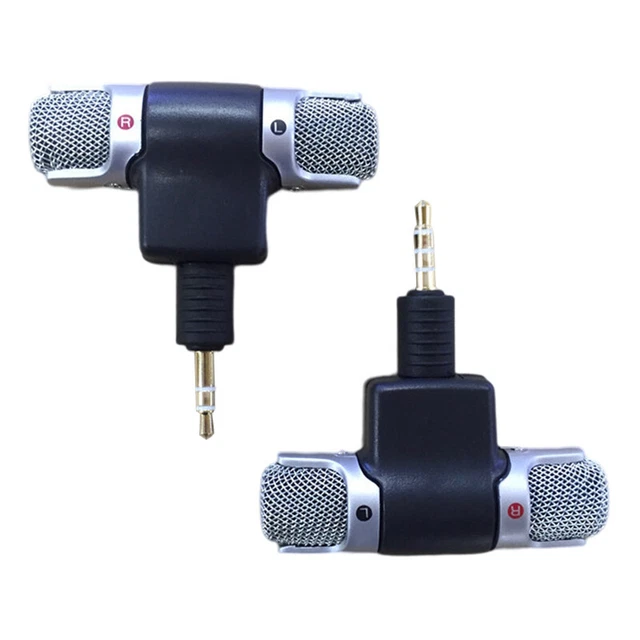 Mini 3.5mm Jack Microphone Stereo Mic For Recording Mobile Phone For Smartpho VU