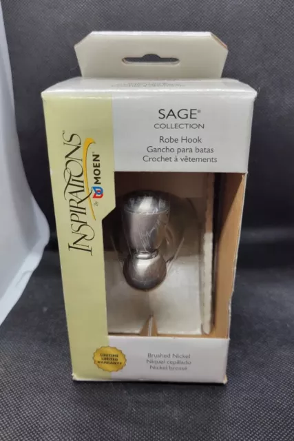 Moen Inspirations Brushed Nickel Robe Hook Sage Collection DN6803BN