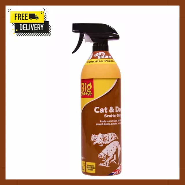 The Big Cheese Cat and Dog Scatter Spray Natural Repellent 1L