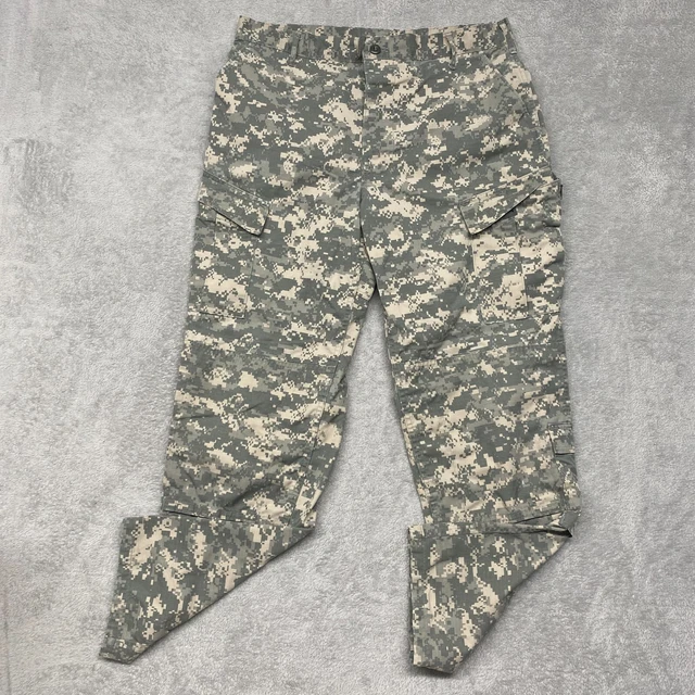 US Army Pants Large Long Green Beige Digital Camo Combat Cargo Trouser