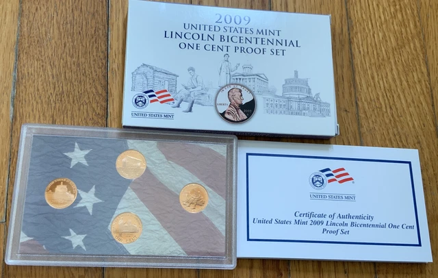 2009 S LINCOLN  Bicentennial ONE CENT PROOF Set * USMINT Box & COA *