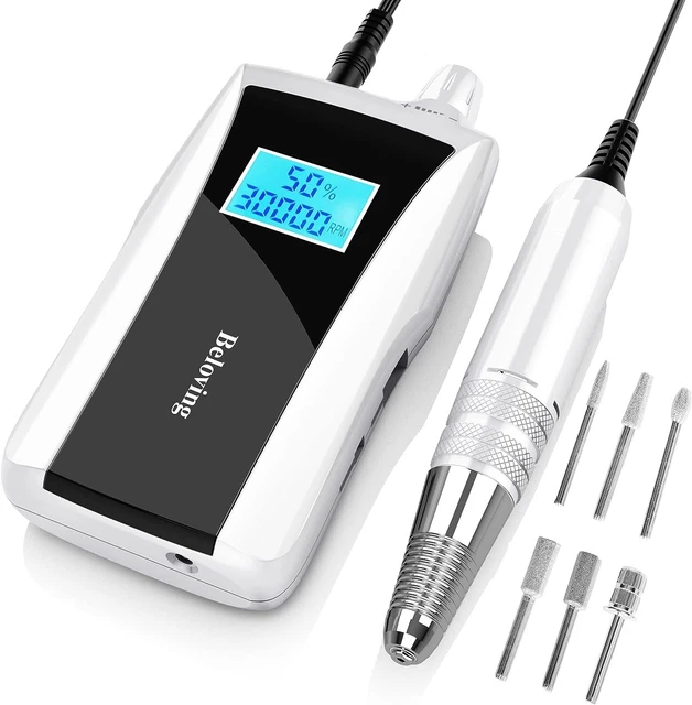 Fresa per unghie professionale senza fili manicure pedicure 30000 giri/min