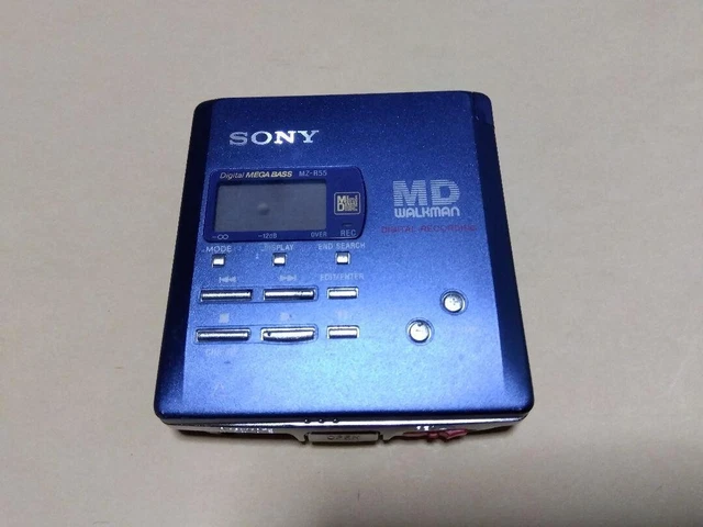Excellent lecteur MiniDisc portable SONY MD Walkman MZ-E44 argent - testé
