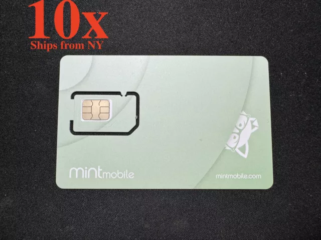 10x Mint Mobile SIM cards (exp: 08/21/2024) w/ 1 free month of service