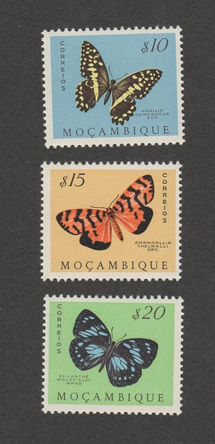 Mozambique Butterflies SC 364-366 MNH