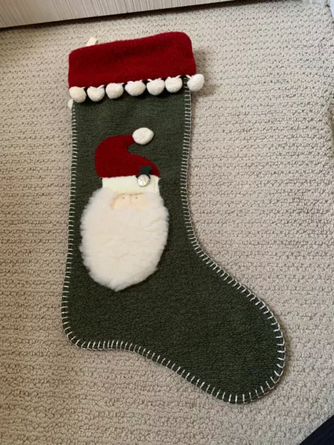 Woof & Poof Vintage Christmas Stocking with Santa 2000 Woof & Poof Vintage Christmas Stocking with Santa 2000