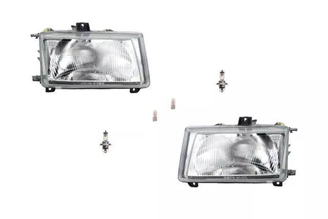 Set Faros Apto para VW Caddy II 2 9K 11/ 95-08/ 00 + Bombilla Izq. Derecho