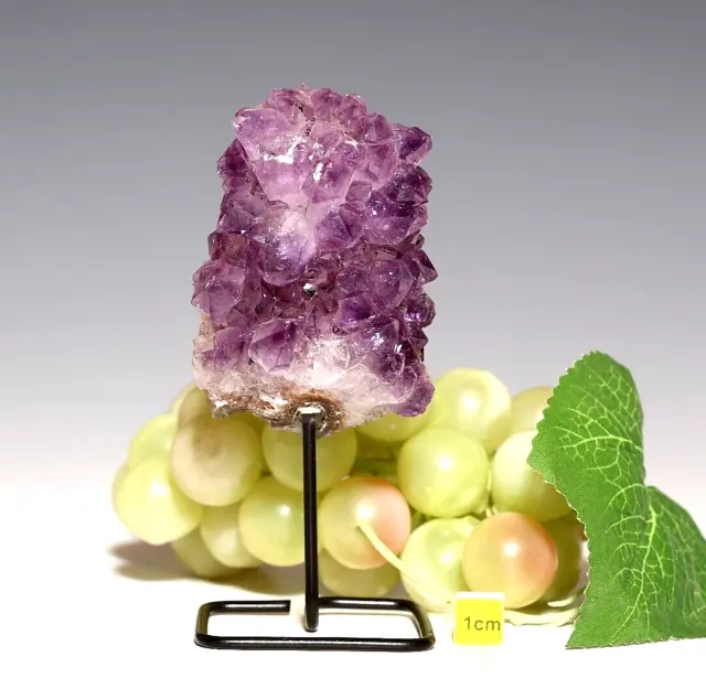 Gorgeous Amethyst Crystal Cluster On Stand - Natural Mineral Healing Gift