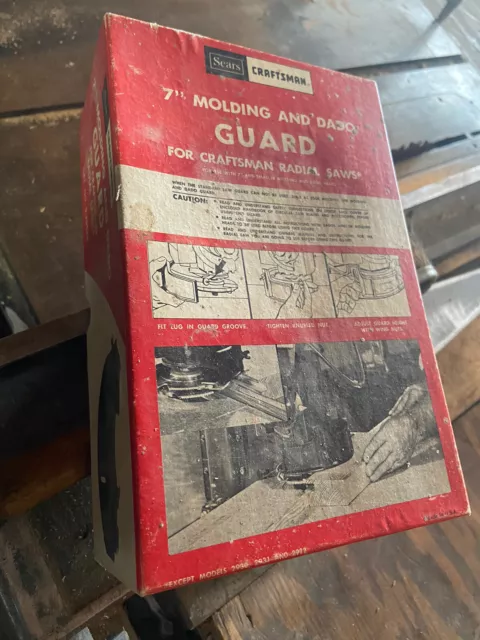Vintage Craftsman 7" Molding and Dado Guard for Radial Arm Saws Original Box