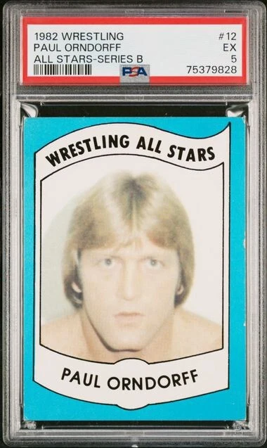 1982 Wrestling All Stars Paul Orndorff PSA 5 Rookie Card RC #12 B WWF WWE WCW