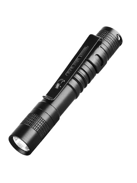 EMERGENCY BATTERY POWERED Mini Flashlight LED Lighting Aluminum Alloy ...